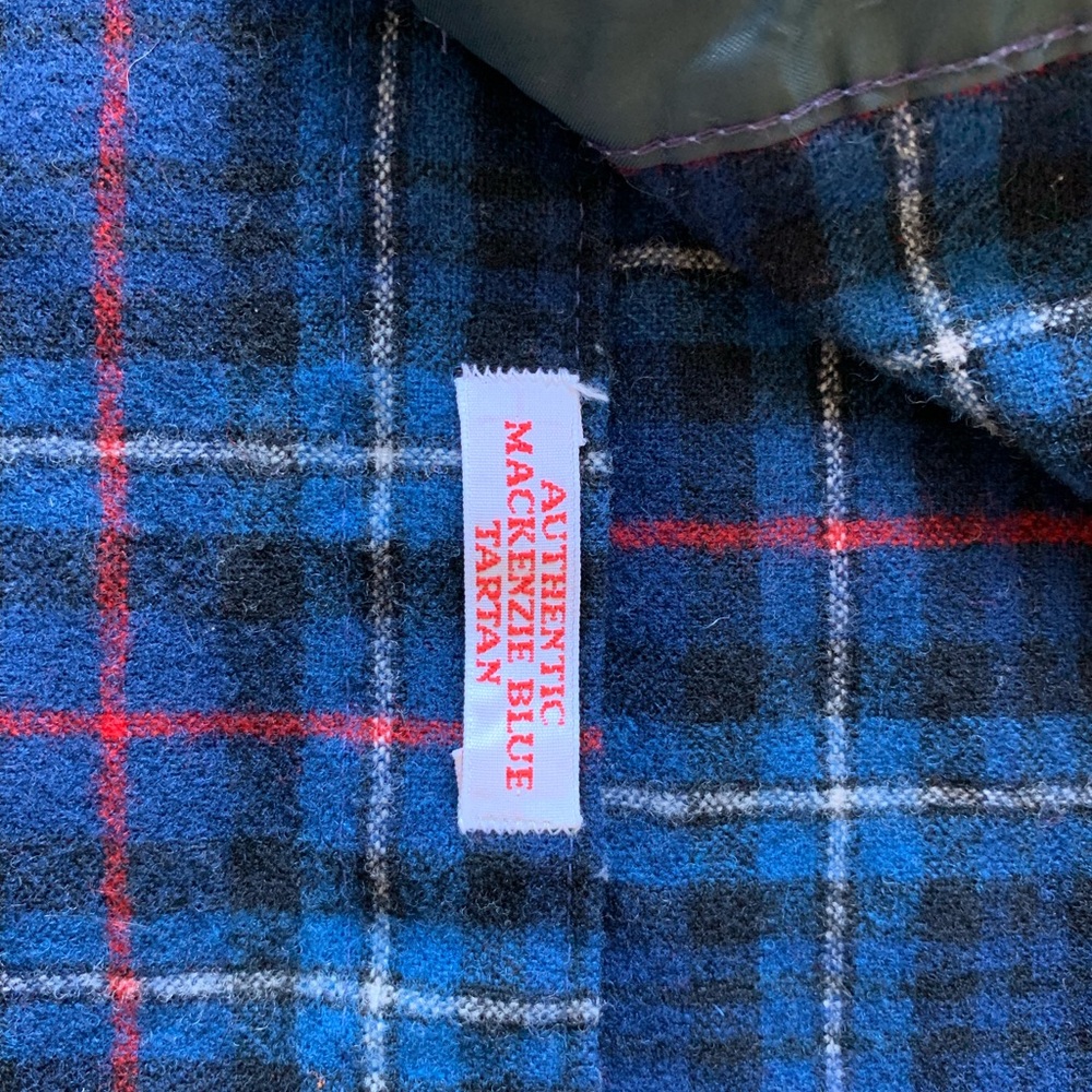 1980’s Pendleton Authentic Mackenzie Blue Tartan … - image 5